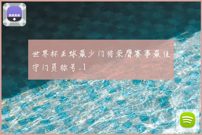 世界杯丢球最少门将荣膺赛事最佳守门员称号_1